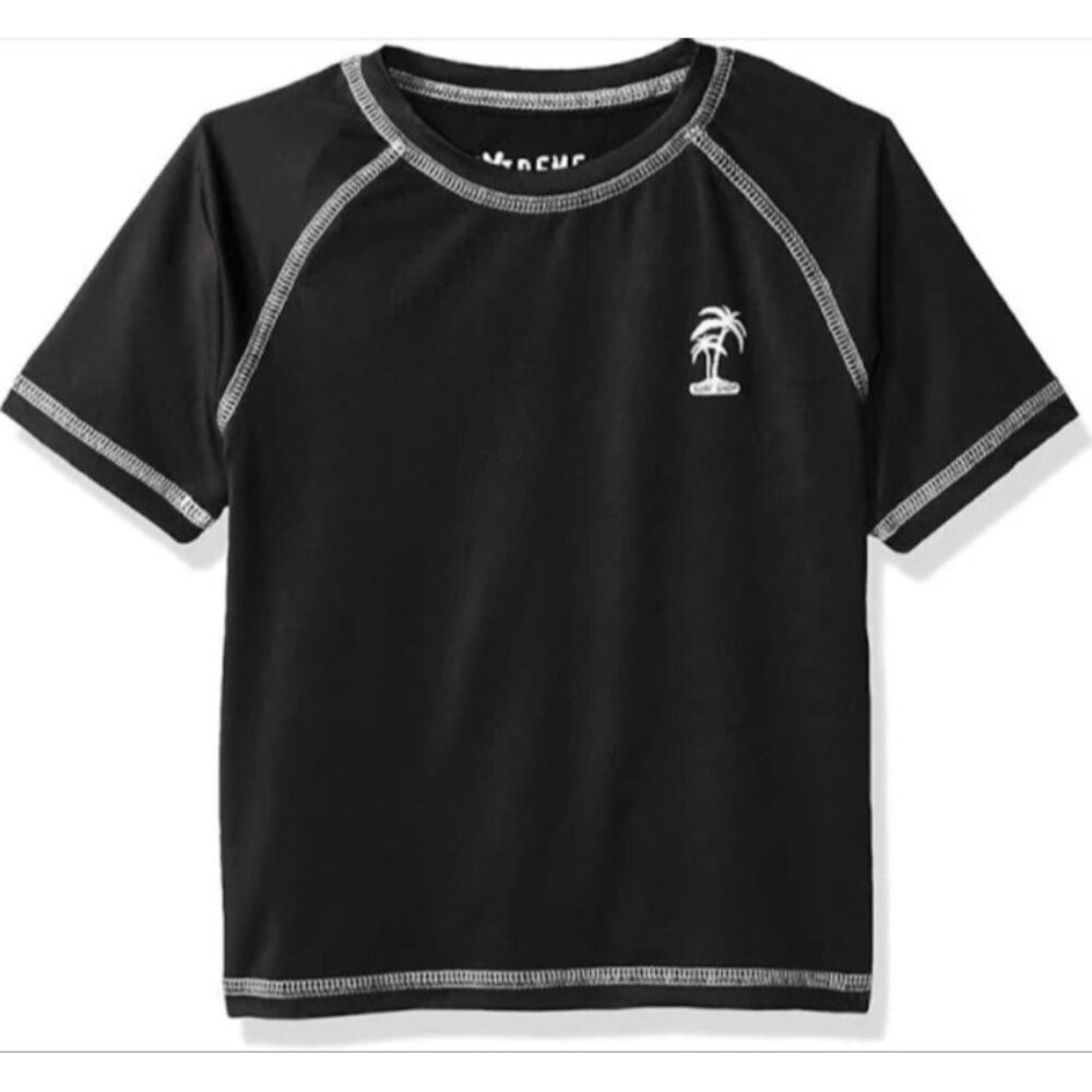 Boys Rash Guard iXtreme Toddler 12 Months Black Swim Shirt UPF 50+ Quick Dry